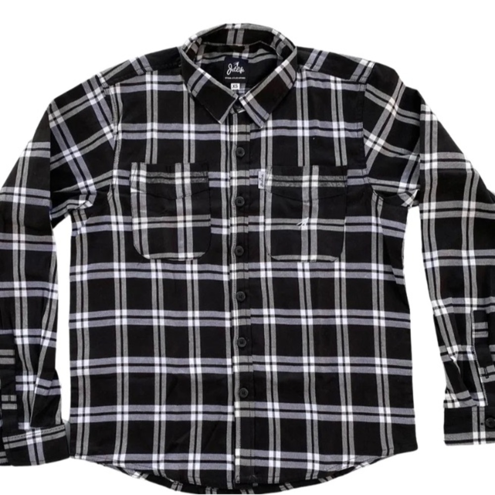 MetLife brand flannel button up (long sleeve)